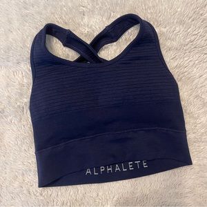 Alphalete Vault Sports Bra - Navy
